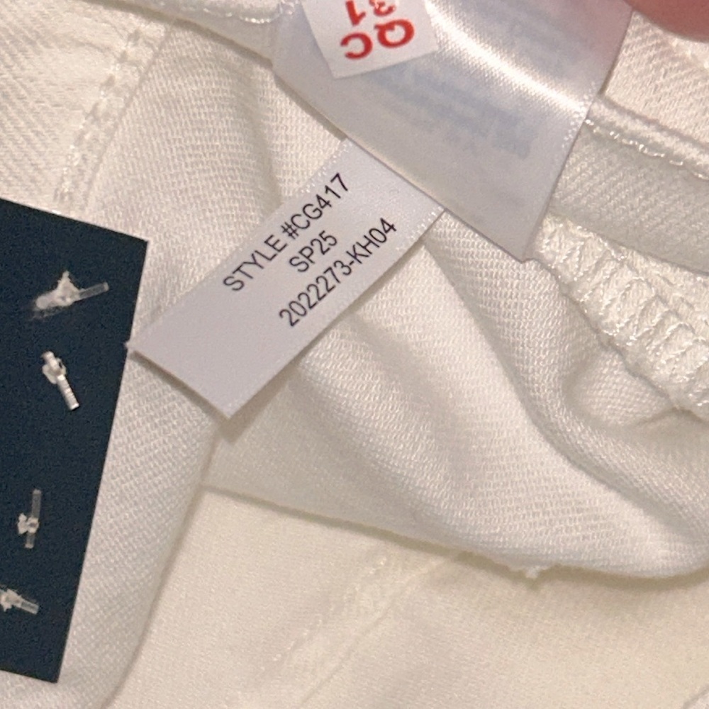 NWT J Crew Factory Slim wide-leg sailor jean in all-day stretch Seashell White - Picture 10 of 12